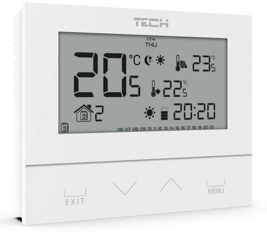 Przewodowy  dwustanowy regulator pokojowy biały ST-292v3 Tech sterowniki