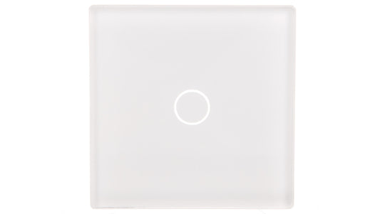 TouchMe Mały panel szklany, łącznik pojedynczy, biały TM530W