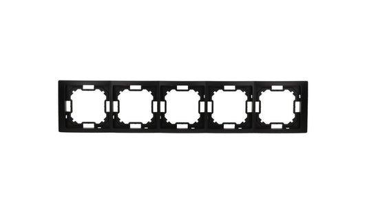 Simon Basic Ramka 5-krotna Neos IP20 czarny mat BMRC5/49