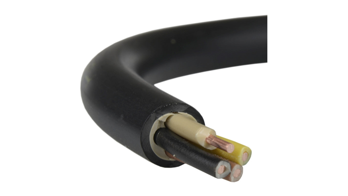 Kabel prądowy YKY 0,6/1kV 4x2,5 drut do ziemi Elektrokabel /25m/