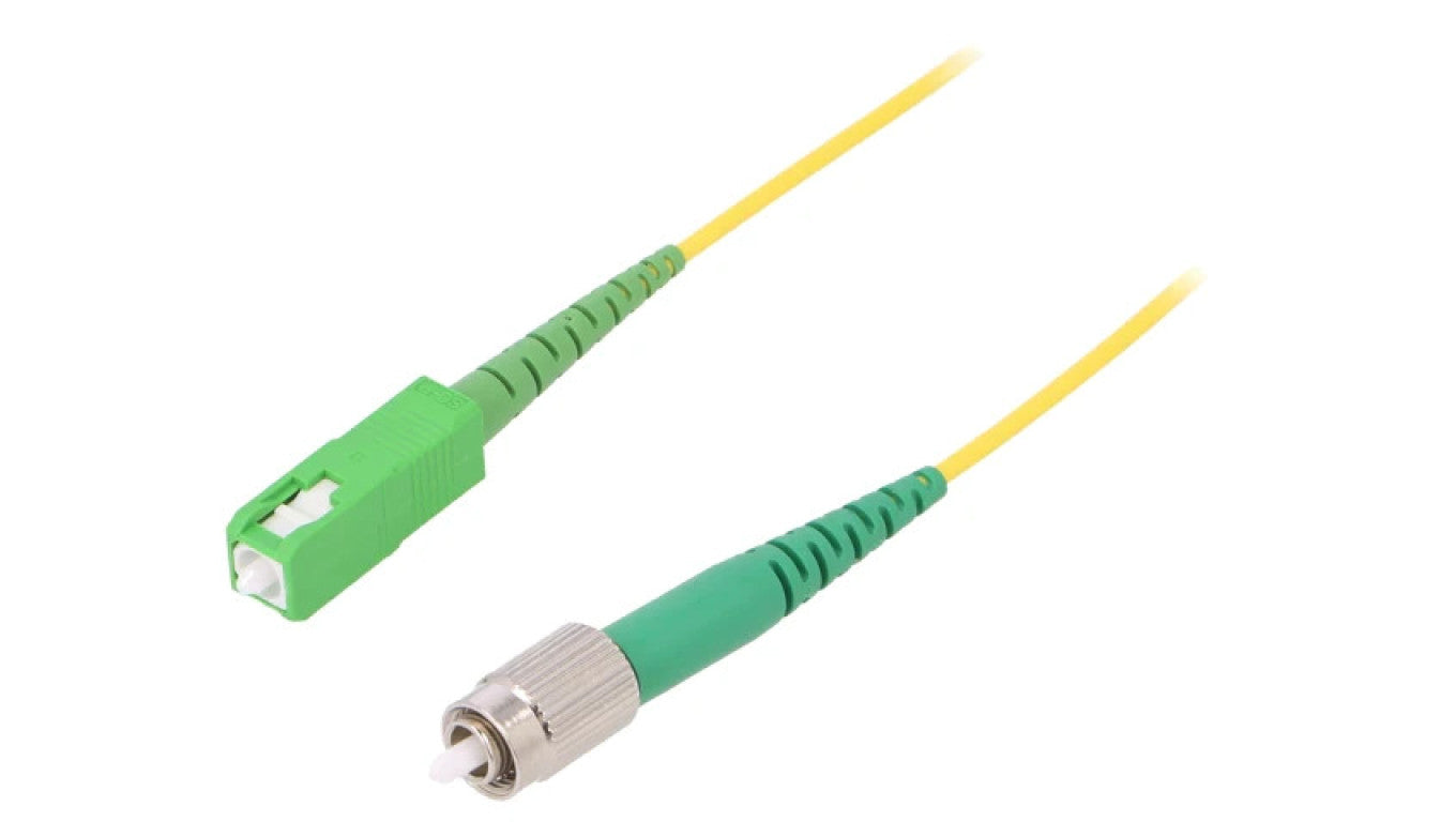 Patch cord światłowodowy FC/APC,SC/APC 5m Światłowód: 9/125um G-SCA-FCA-S-005.0-SX-D-18-Y