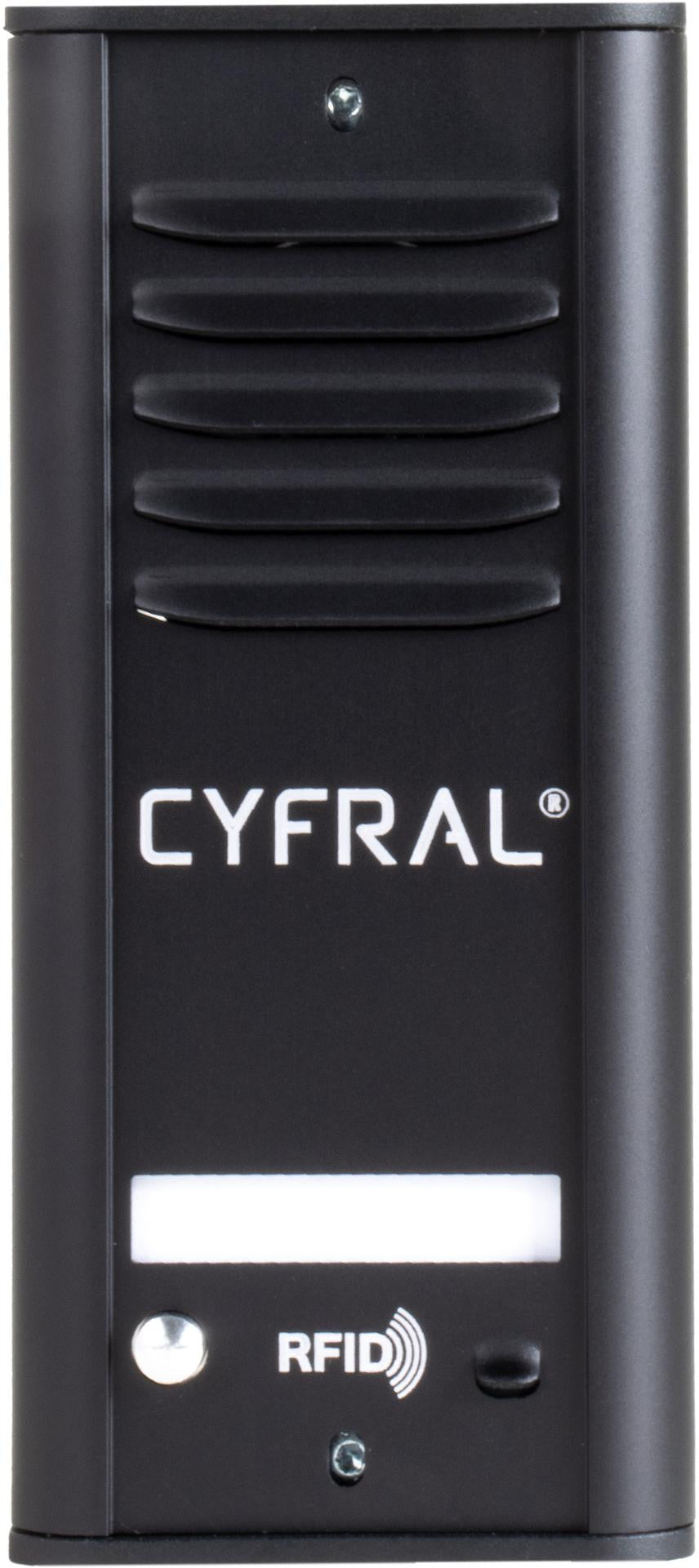 DOMOFON CYFRAL COSMO 1-LOKATORSKI KASETA CZARNA/UNIFON CZARNY