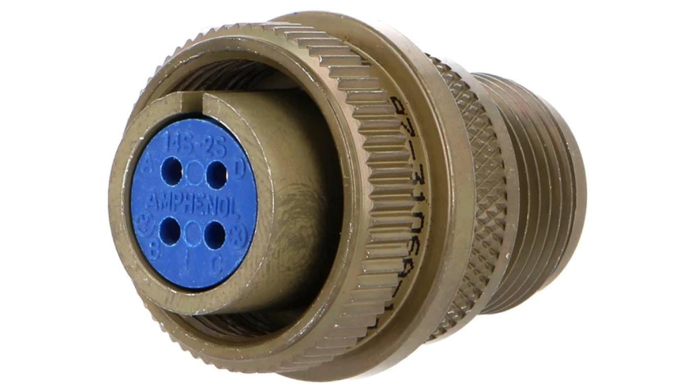 Złącze okrągłe rozmiar 14S 97 stop aluminium 97-3106A-14S-2S
