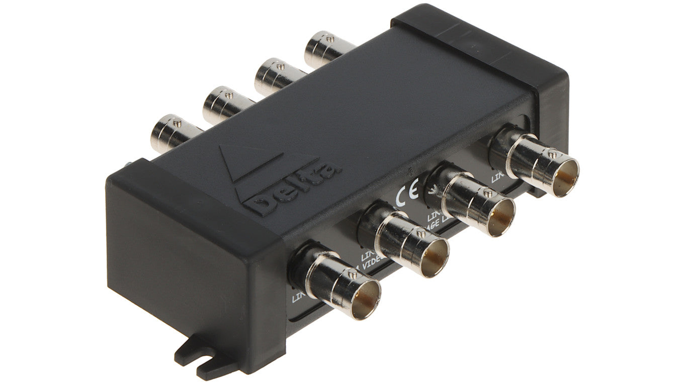 Ogranicznik przepięć 4-kanałowy systemu CCTV AHD, HD-CVI, HD-TVI, CVBS, PAL max. 5kA OPV-4