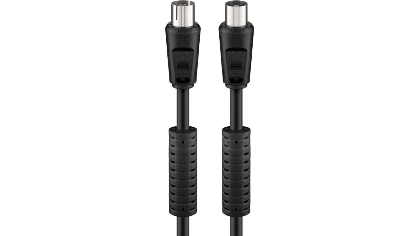 Kabel antenowy (80 dB), filtr ferrytowy, podwójne ekranowanie - Długość kabla 2.5 m