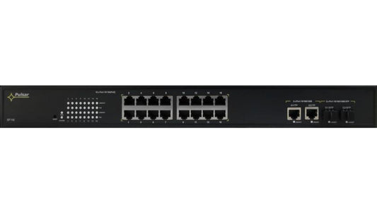 SWITCH POE PULSAR SF116 16-PORTÓW (16xPoE + 2xUPLINK/2xSFP UPLINK)