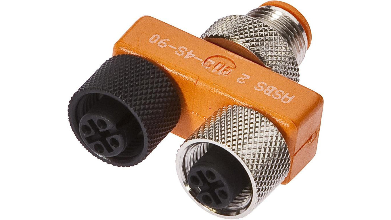 Rozdzielacz, 2x M12 3-PIN, M12 4-PIN, TPU 2xM12-Dose 3pol,1xM12-Stckr 4pol,90 VK001011
