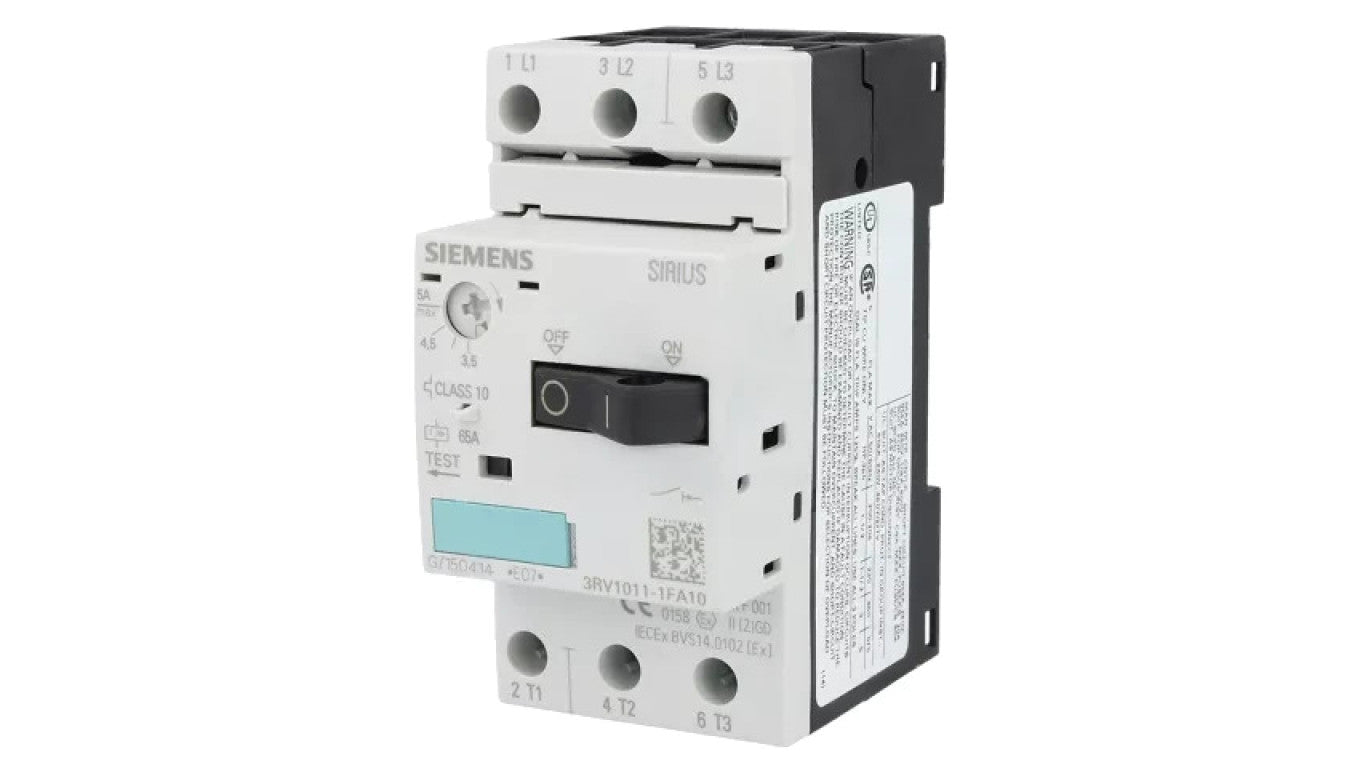 Wyłącznik silnikowy 1,5kW 220÷690VAC na szynę DIN 3RV1011-1FA10