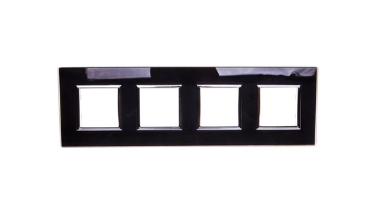 DANTE Ramka poczwórna szkło BLACK GLASS 4509184