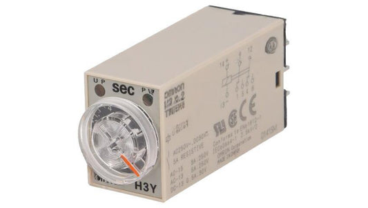 Przekaźnik czasowy 0,5÷10s DPDT 250VAC/5A 24VDC H3Y-2 DC24 10S