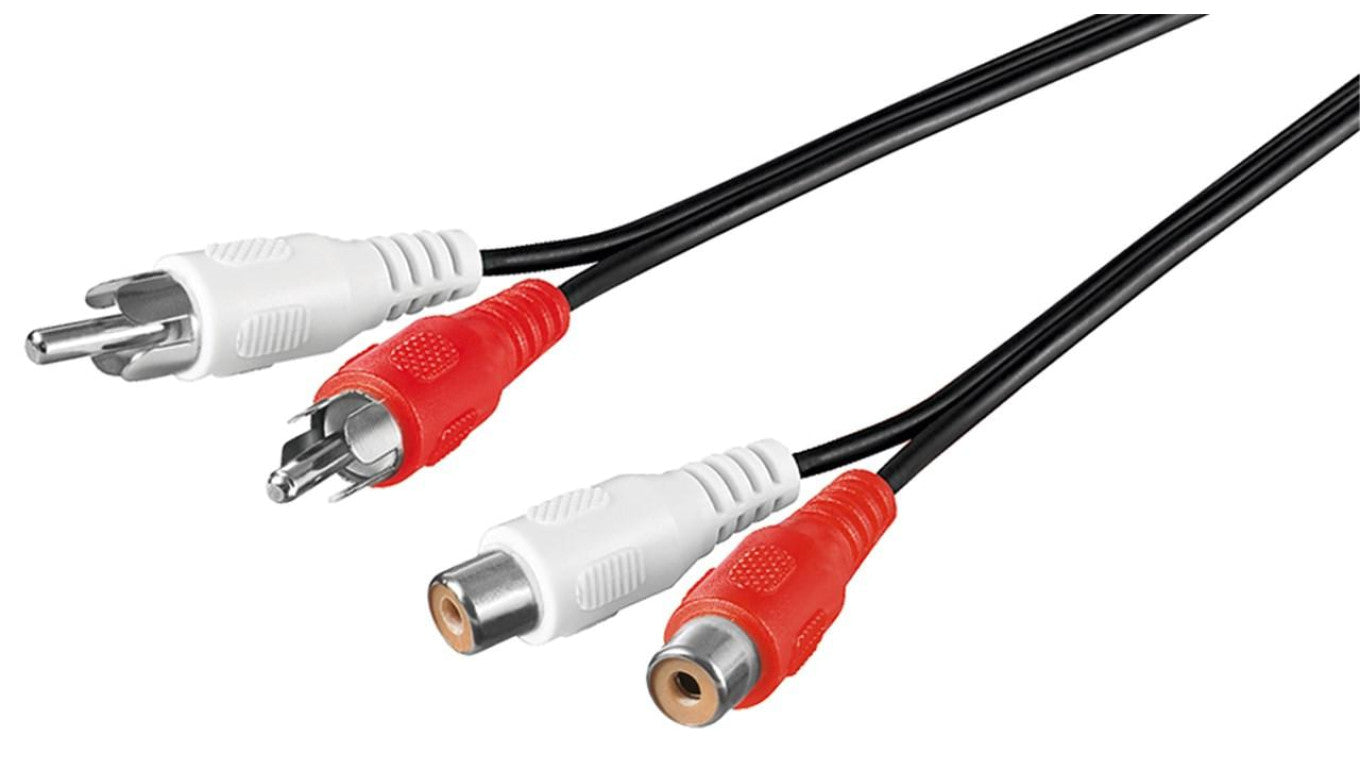 Przedłużacz stereo 2 x cinch - Długość kabla 10 m