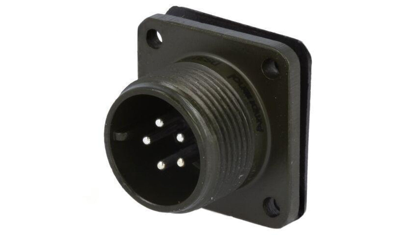 Złącze okrągłe gniazdo kołnierz (4 otwory) na panel -PIN 5 DS3102A 14S-5P
