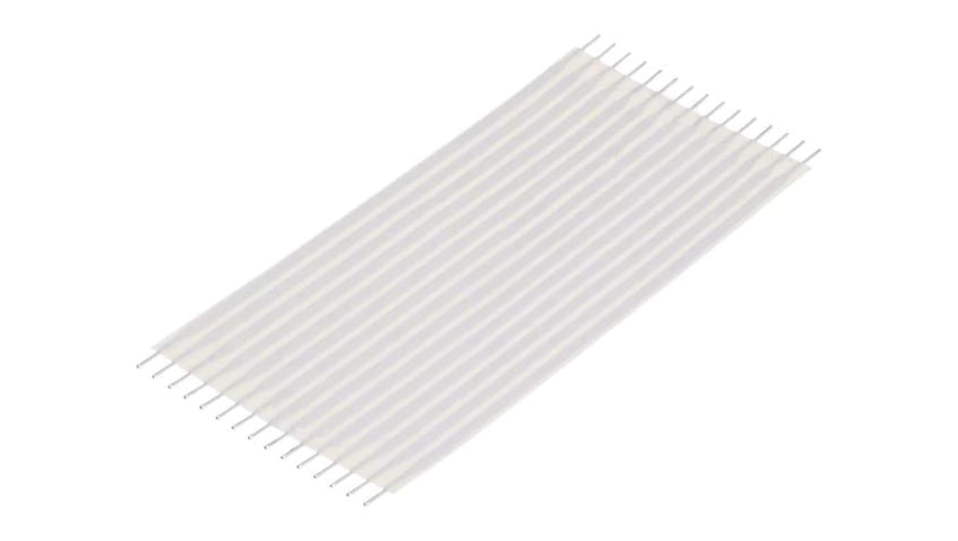 Złącze zwora elastyczna R.taśmy 2,54mm L 76,2mm proste 3-1437144-3