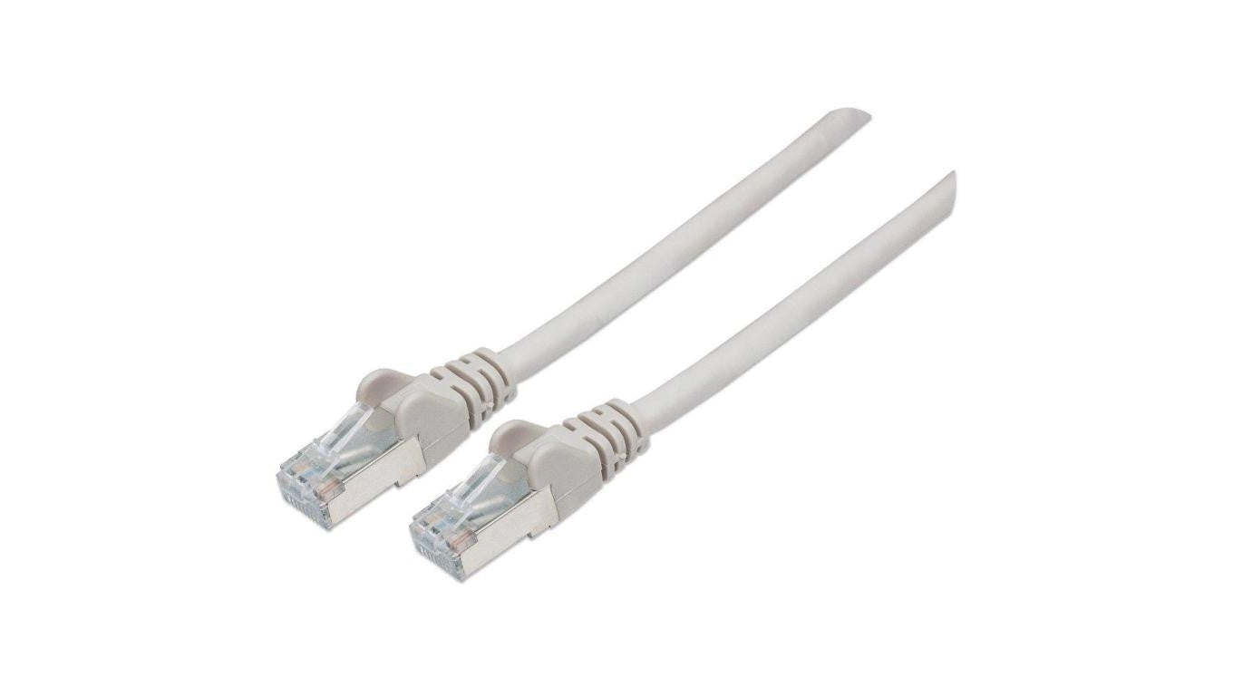 Patch Cord Kat6A S/FTP 7.5m 10G LSOH/LSZH Szary 100 Miedzi