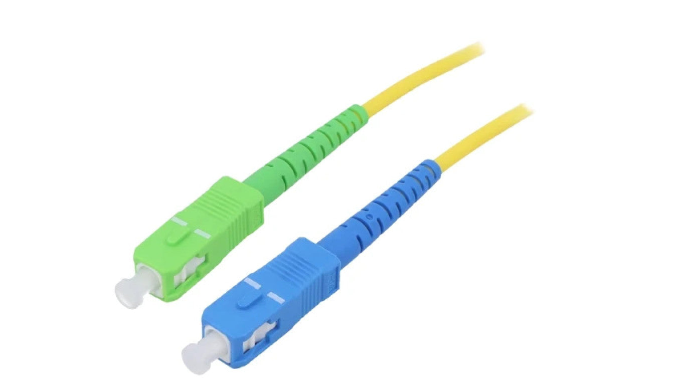 Patch cord światłowodowy OS2 SC/APC,SC/UPC 3m LSZH żółty 59660