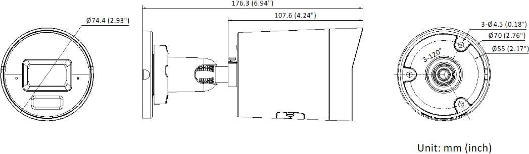 Kamera IP Hikvision DS-2CD2083G2-LI2U/SL 2.8mm BLACK PL