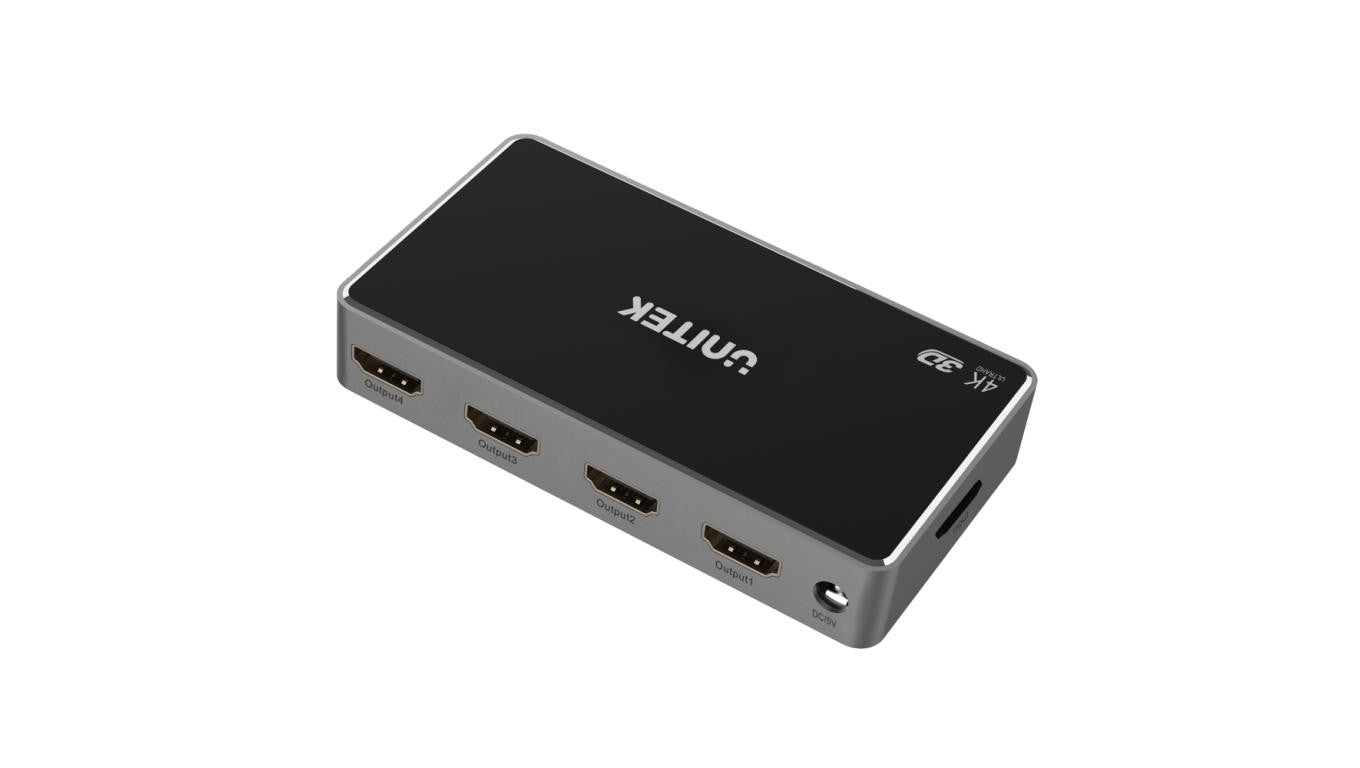 Unitek Rozgałęźnik sygnału HDMI 1.4b 1 IN-4 OUT 4K