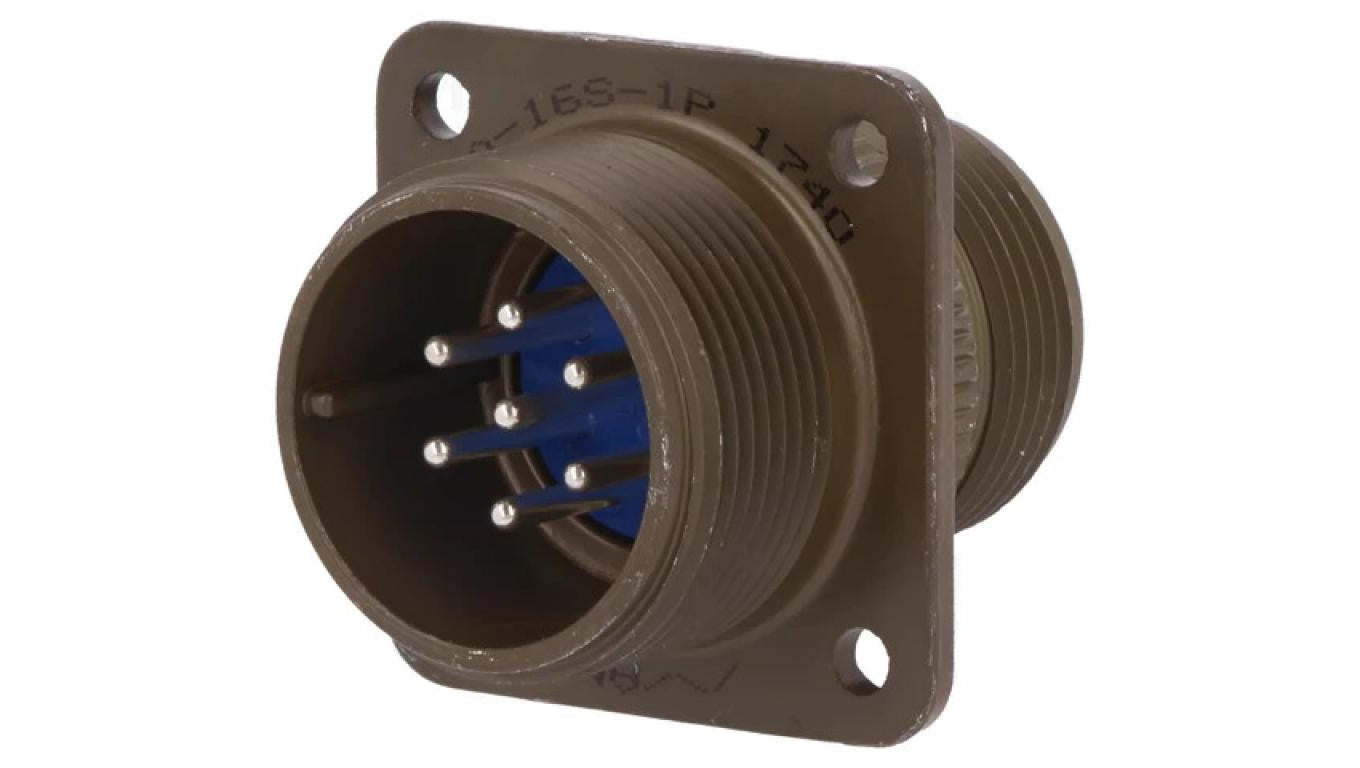 Złącze okrągłe -PIN 7 rozmiar 16S 97 stop aluminium 97-3100A-16S-1P