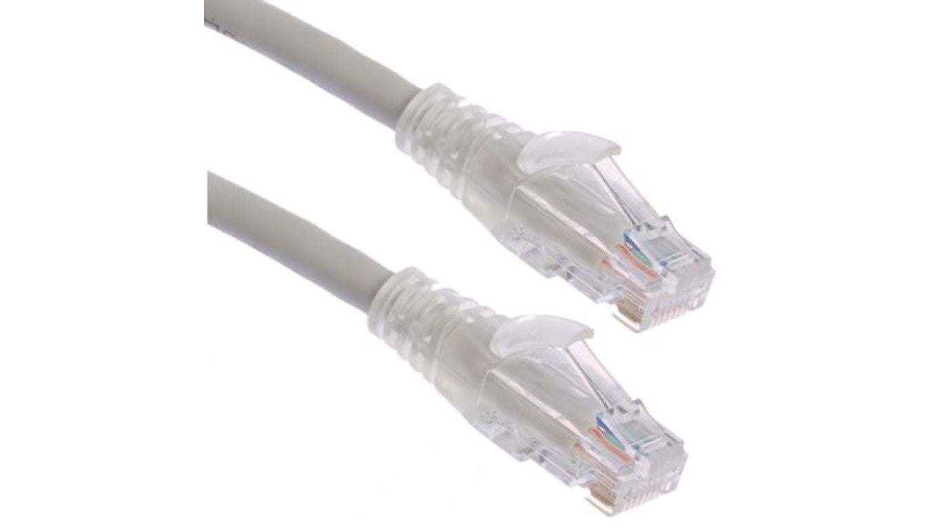 Kabel kategorii 6, Szary, Wtyk RJ45/męski RJ45dł.: 2m, mat. koszulki: PVC