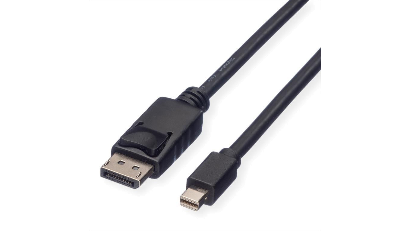 Kabel ROLINE DisplayPort, DP M - Mini DP M, czarny, 3 m