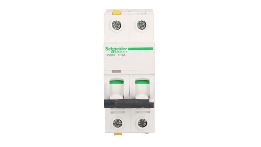 Wyłącznik nadprądowy 2P D 16A 6kA AC iC60N-D16-2 Acti9 A9F05216