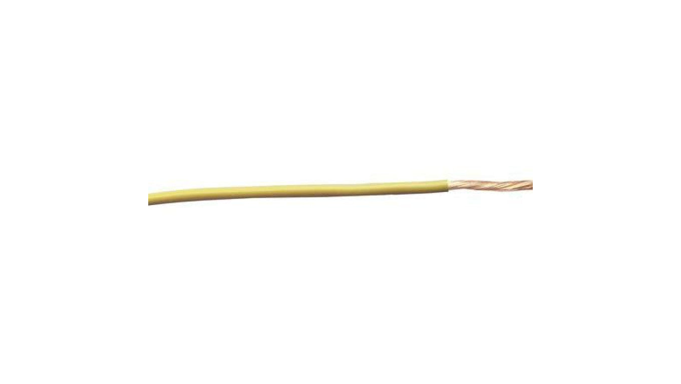 Przewód samochodowy, dł. 30m, 2 mm² CSA, kolor: Żółty, 600 V, -40 → +100C, RS PRO Odporność na ogień