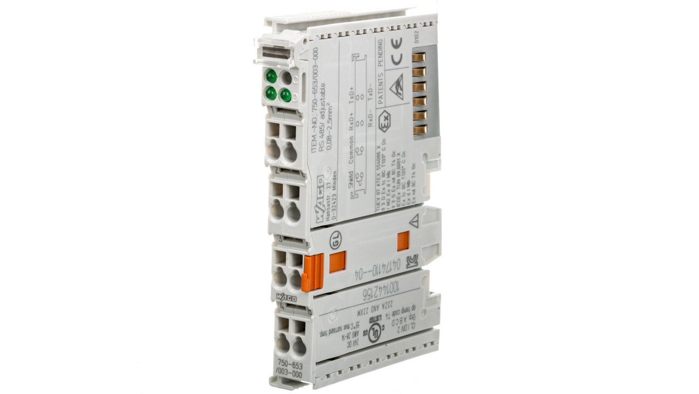 Moduł RS-485 konfiguracjaa dowolna na TS35 750-653/003-000