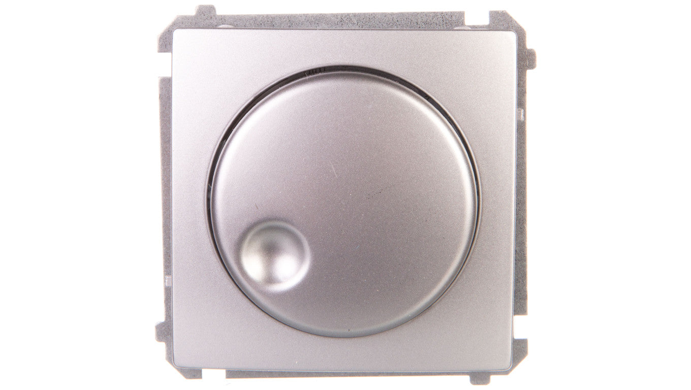 Simon Basic Regulator 1–10V do załączania i regulacji źródeł światła srebrny mat BMS9V.01/43