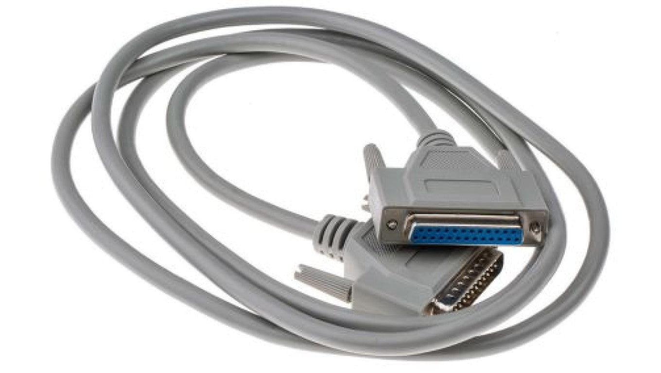 Kabel szeregowy, długość 2m, złącze A: Przewód D25-stykowy męski, złącze B: Złącze żeńskie D25-stykowe