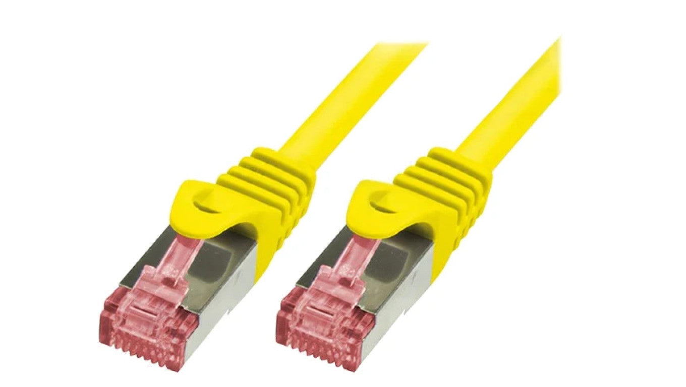 Patch cord S/FTP 6 linka Cu LSZH żółty 5m 27AWG CQ2077S