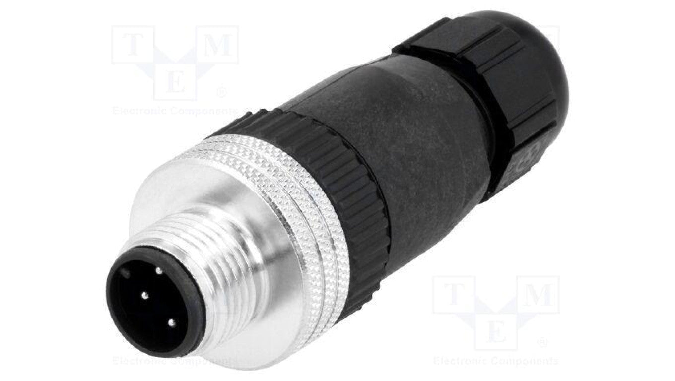 Złącze M12 wtyk PIN 4 męskie Micro-Change proste IP67 4A 1200710038