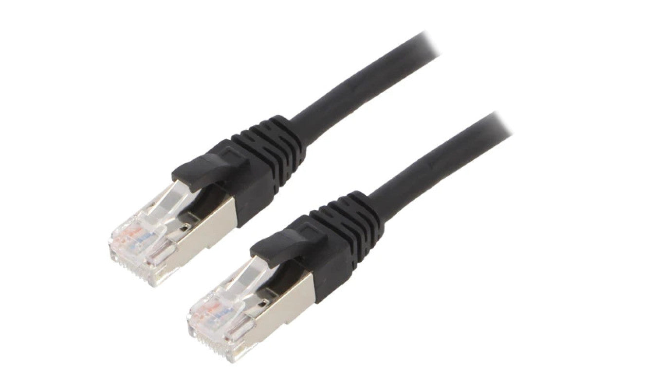 Patch cord ETHERLINE Cat.6a,S/FTP 6a linka Cu LSZH czarny 24441319