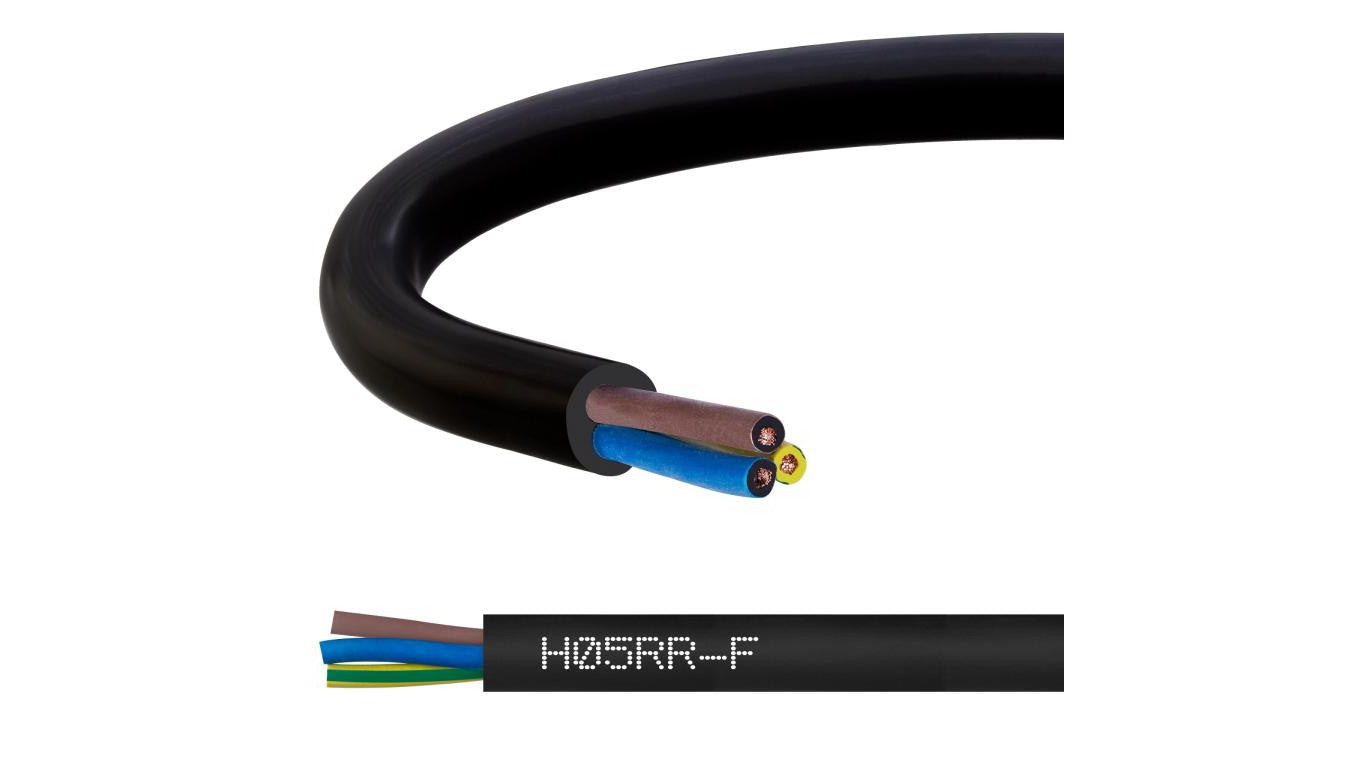 Przewód w gumie H05RR-F / OW 3x2,5 300/500V Elektrokabel /1000m/