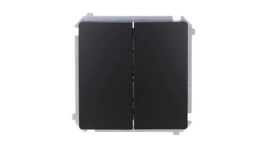 Simon Basic Łącznik schodowy podwójny (moduł) 10AX, 250V, zaciski śrubowe czarny BMW6/2.01/49