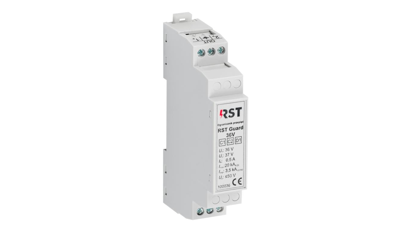 Ogranicznik przepięć do ochrony systemów sterowania i kontrolno-pomiarowych, RST Guard 36V 100 036