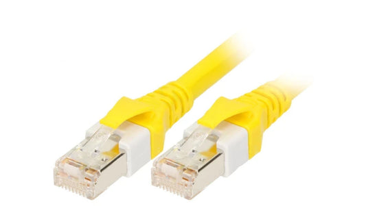 09474747121 Patch cord S/FTP 6 linka Cu PUR żółty 10m 26AWG Żyły: 8