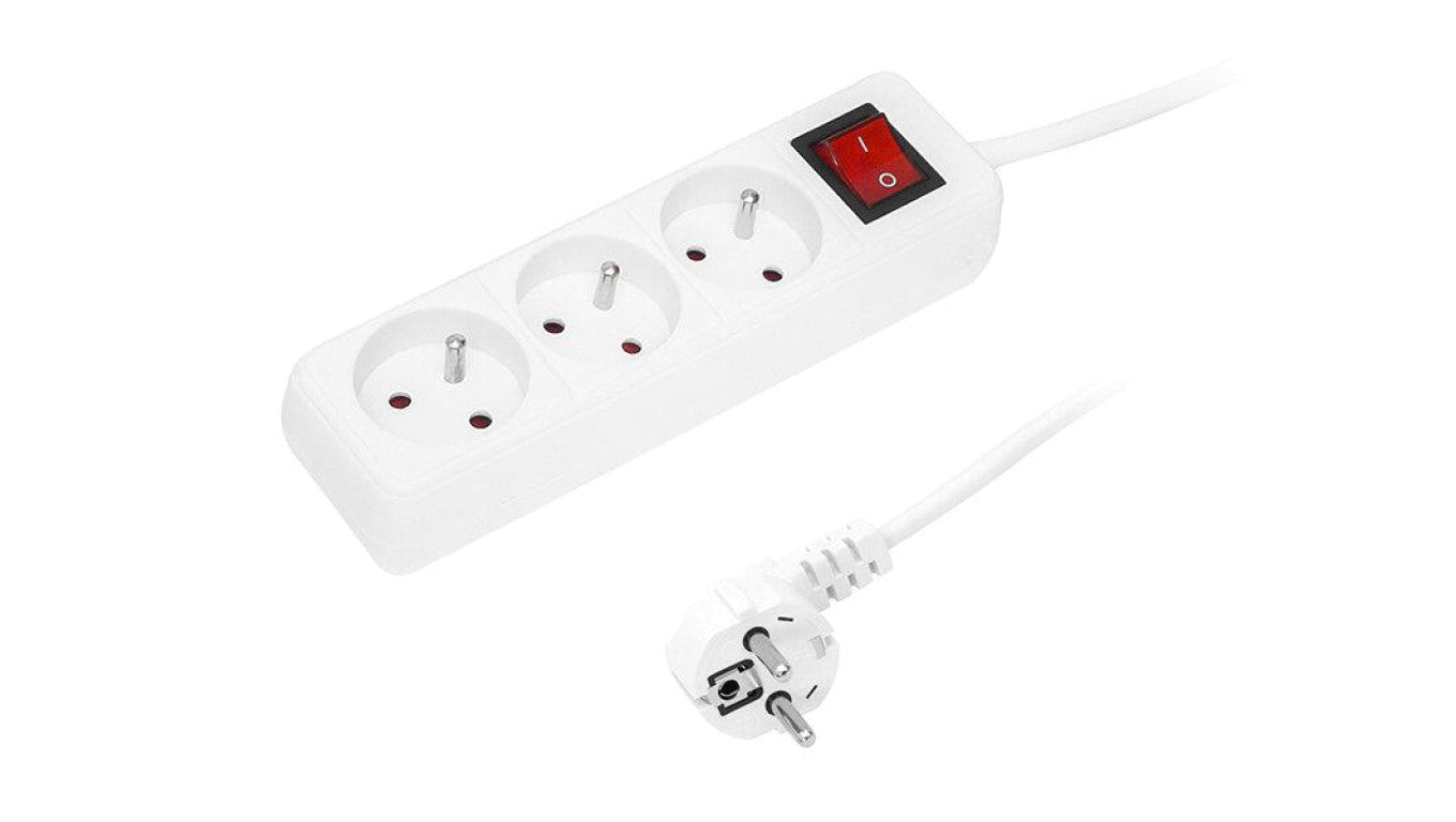 Przedłużacz sieciowy 3G 5M biały Blow