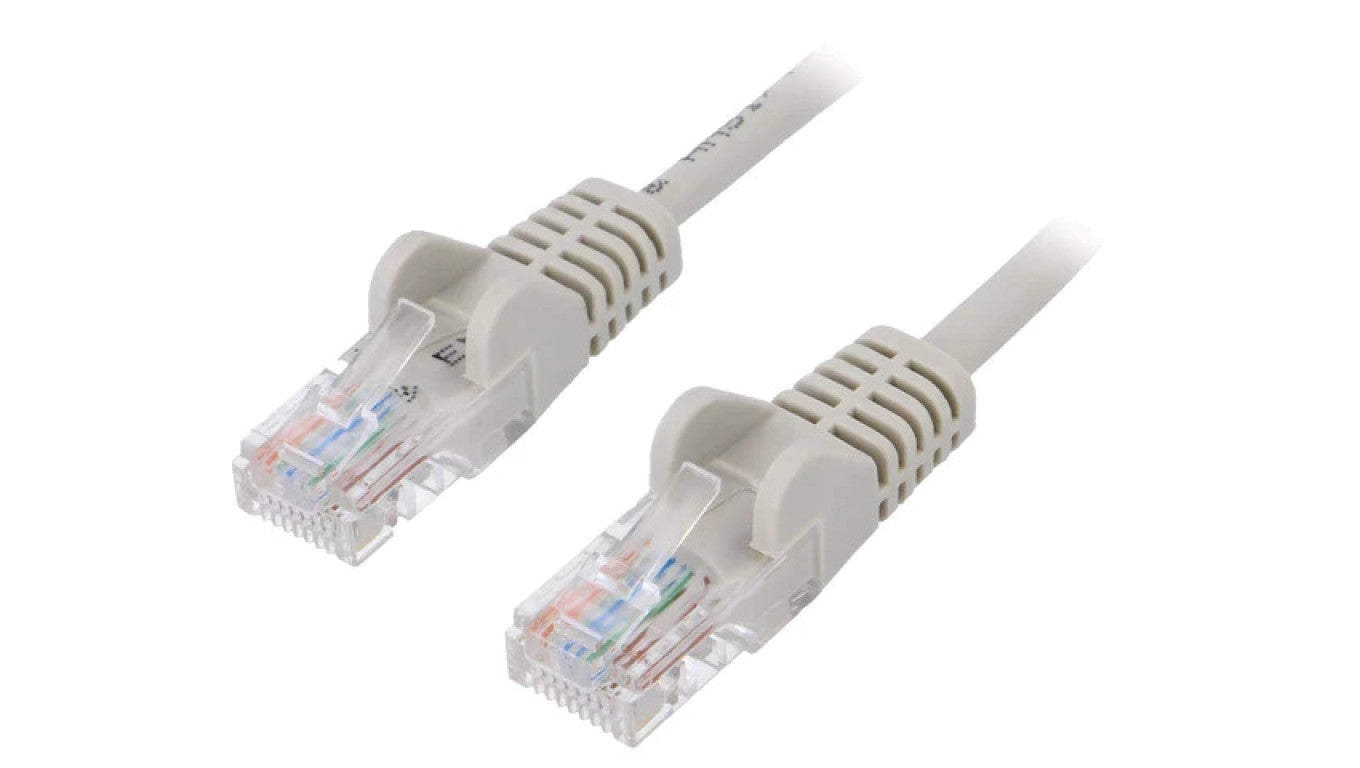 Patch cord U/UTP 6 linka CCA PVC szary 25m 24AWG 95662