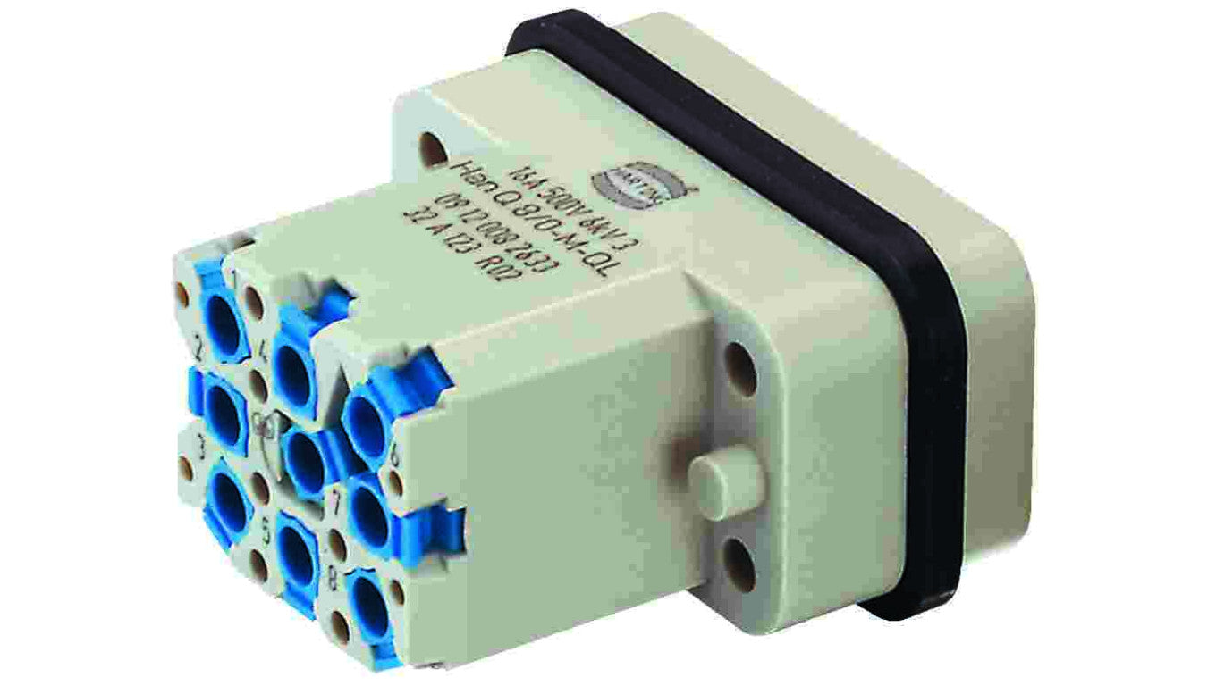 Złącze HDC męskie Han Q 8-PIN Compact 9120082633