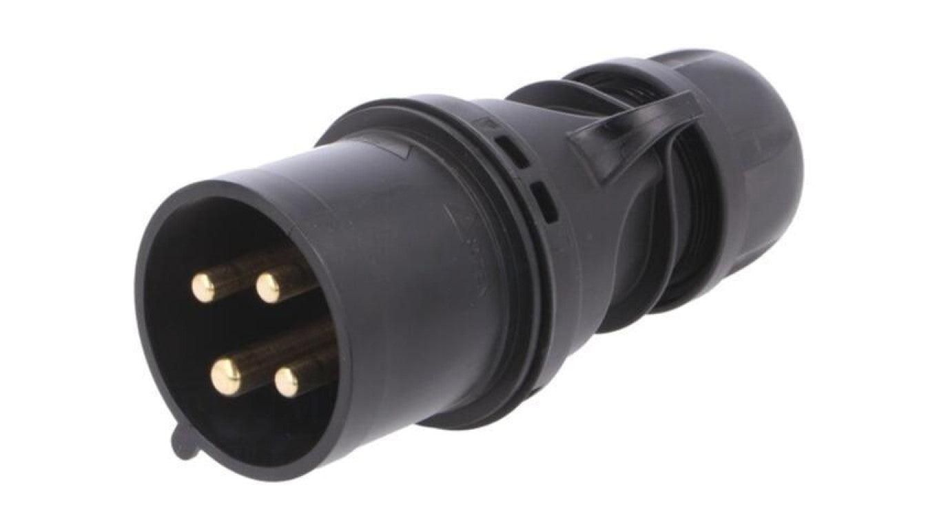 Złącze zasilające 3-fazowe AC, wtyk męski, 32A/400VAC, IP44 024-6X