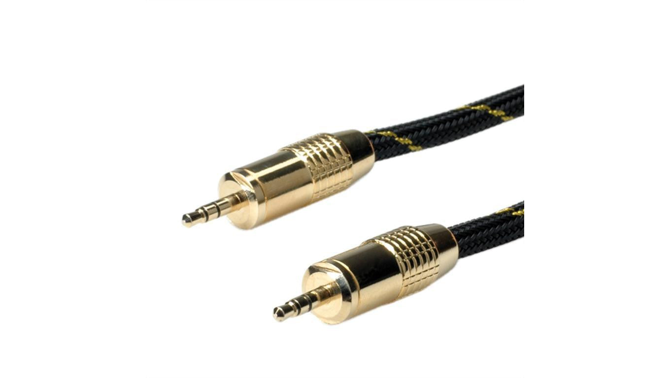 Kabel audio ROLINE GOLD 3,5 mm M/M, blister detaliczny, 5 m