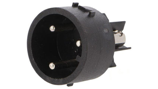 Złącze okrągłe męskie PIN: 3 10A 250V Mini Buccaneer proste SA3230