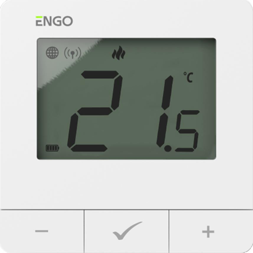 ENGO Controls Inteligentny zestaw ogrzewania Biały (E25-BATW-4 + ETRV-M30)