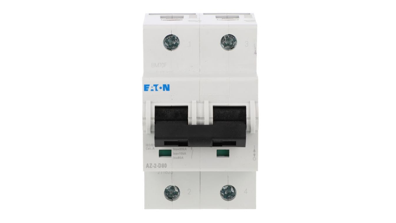 Wyłącznik nadprądowy 2P D 80A 20kA AC AZ-2-D80 211823
