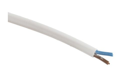 Sieciowy kabel zasilający 2 Core Polichlorek winylu PVC Sheath Biały 5.34mm od , 300 V