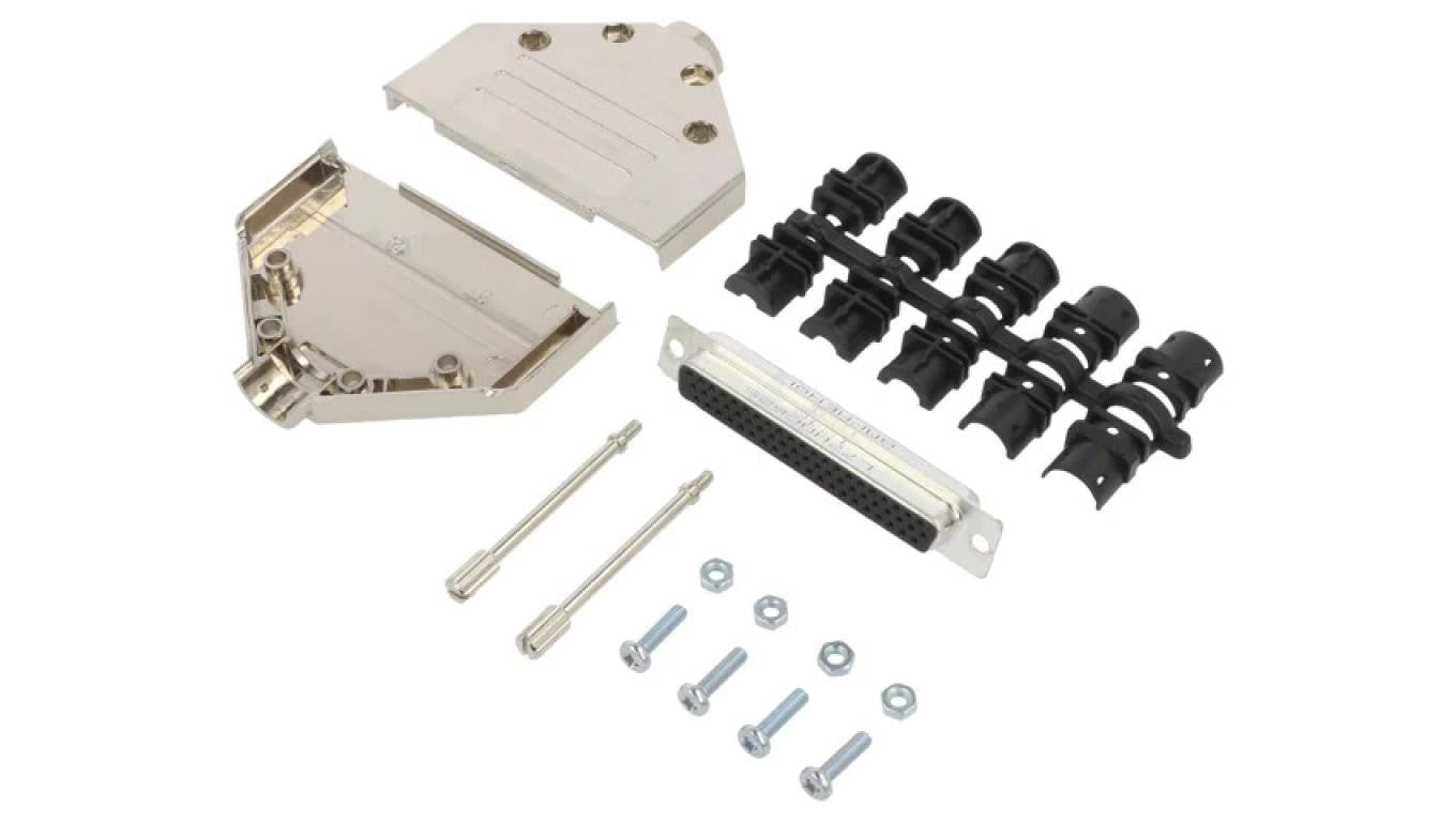 D-Sub HD żeńskie proste lutowanie na przewód UNC 4-40 -PIN 62 L17DTPK-M-37+L77HDC62S