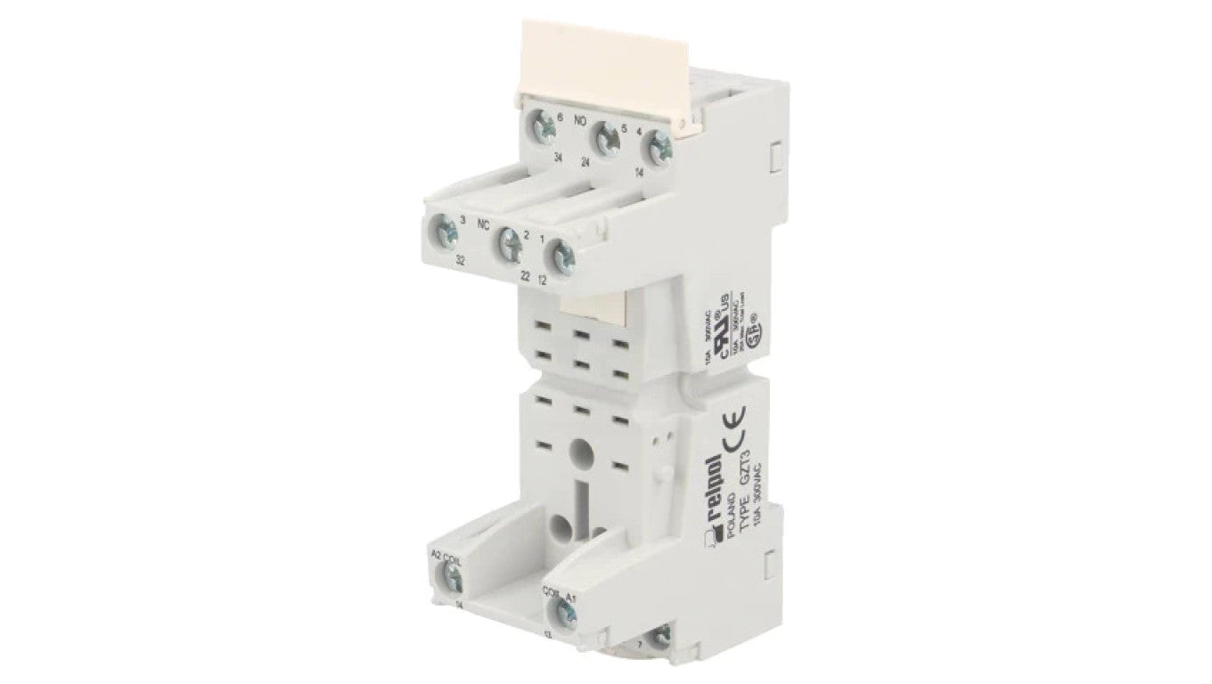 Podstawka PIN: 11 10A 300VAC na panel,na szynę DIN -40...70C GZT3