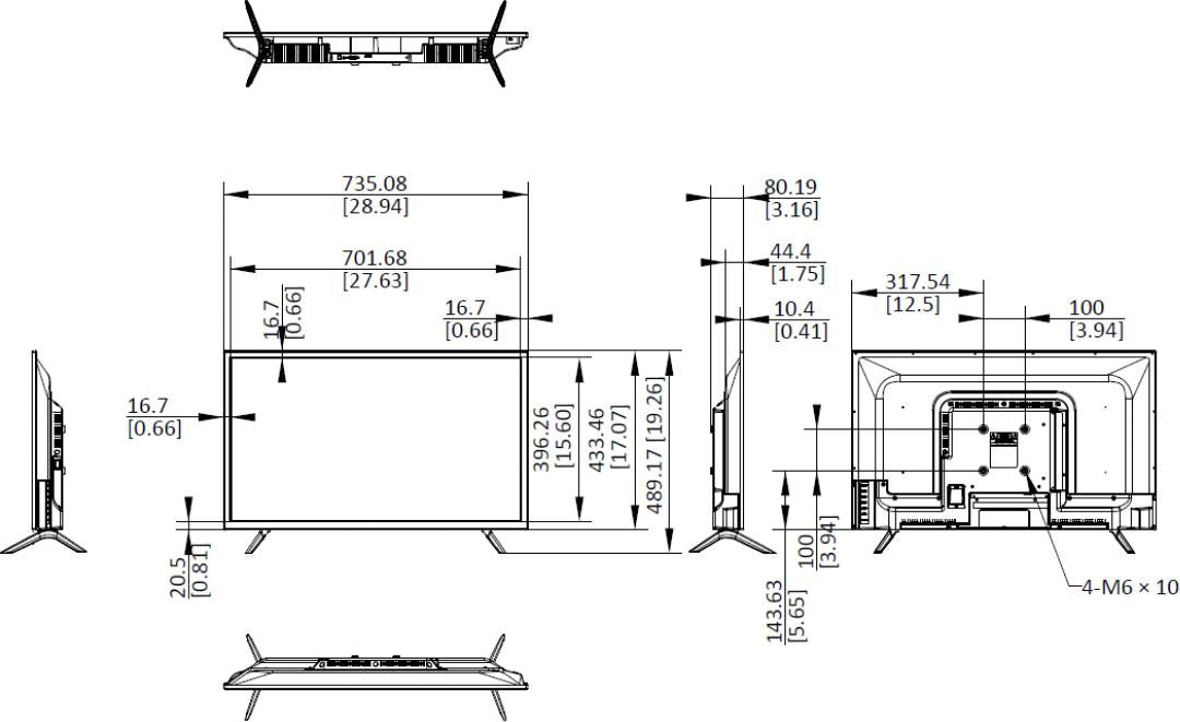 Monitor Hikvision DS-D5032F3-1V0S