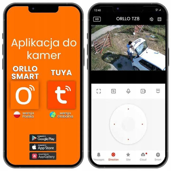 Kamera IP Orllo TZ8 Dual 4MP+4MP 4G SIM LTE Wi-Fi