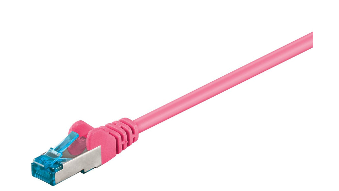 CAT 6AKabel łączący, S/FTP (PiMF), Purpurowy - Długość kabla 1.5 m